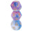 3PCS 12-Sided Dice Set Acrylic Blue Purple White 2