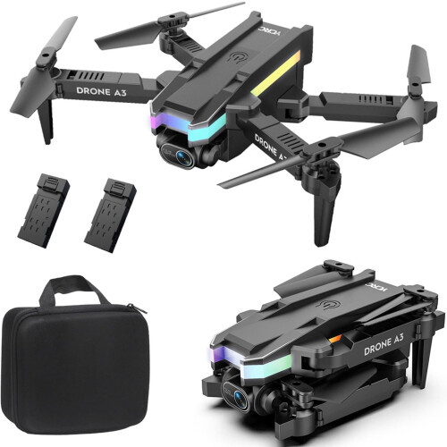4K Drone with Camera, Foldable WiFi FPV Quadcopter Dual Lens, Altitude Hold, LED Light 2
