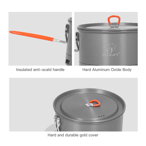 1.5L/2.1L Heat Collection Pot, 13.214.6cm, Silver 1