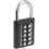 10Digit Combination Padlock Keyless Push Button Locker Cabinet Lock Black Zinc Alloy Durable 3