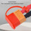 XT60 Dustproof Caps 1 Strip 10 Pcs Rubber Red 7