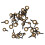 40PCS Rod Tip Repair Kit Ceramic/Steel Black/Gold 7