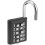 10Digit Combination Padlock Keyless Push Button Locker Cabinet Lock Black Zinc Alloy Durable 4