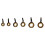 40PCS Rod Tip Repair Kit Ceramic/Steel Black/Gold 9