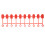 XT60 Dustproof Caps 1 Strip 10 Pcs Rubber Red 11