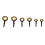 40PCS Rod Tip Repair Kit Ceramic/Steel Black/Gold 12