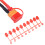 XT60 Dustproof Caps 1 Strip 10 Pcs Rubber Red 13