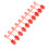 XT60 Dustproof Caps 1 Strip 10 Pcs Rubber Red 14