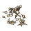 40PCS Rod Tip Repair Kit Ceramic/Steel Black/Gold 15