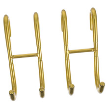 2PCS Stainless Steel Over the Door Hooks Rose Gold for Bathroom Kitchen Tool SpaceSaving Organizer