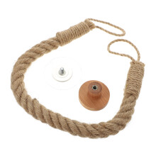 Rustic Rope Toilet Paper Holder for Bathroom, No Drill Jute Design with Durable Rope Construction