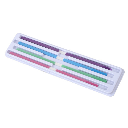 60pcs Dental Abrasive Strips, 4 Colors, Plastic