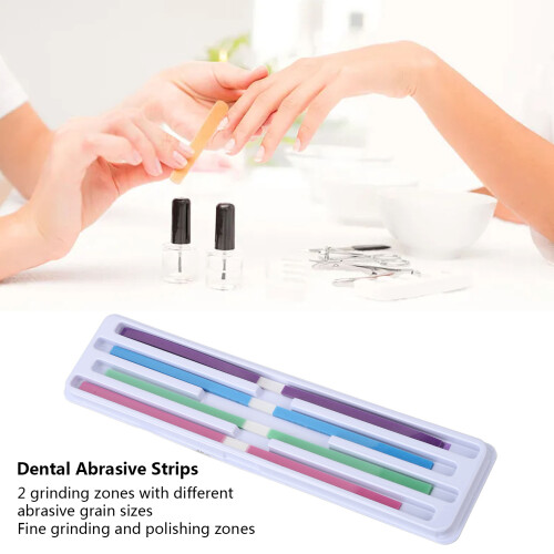 60pcs Dental Abrasive Strips, 4 Colors, Plastic 2