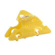 Cheese Shape Hair Claw Clip 7.5cm Yellow Acetate Hair Clip for Women with Secure Grip Teeth