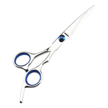 6 Inch Professional Barber Hair Cutting Scissors Blue Stainless Steel Shears with Precision Blades and Comfortable Grip