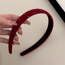 Women Hairband Vintage Wine Color 2CM Wide Decorative Hair Hoop Lightweight Comfort Fit