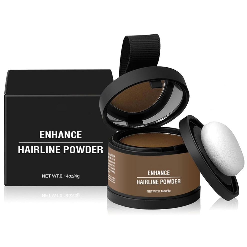 Hairline Powder Light Brown Sweatproof Waterproof Root Touch Up for Thinning Hair Natural Finish