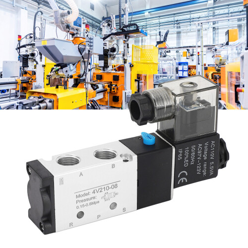 4V210-08 Aluminum Solenoid Valve 2-Position 110V 1