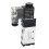 4V210-08 Solenoid Valve 2P5W 110V Aluminum Silver 3