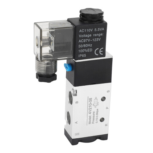 4V210-08 Aluminum Solenoid Valve 2-Position 110V 2