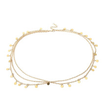 Gold Headpiece Boho Sequin Head Chain for Women Bridal Wedding Party with Elegant Fringe Design
