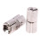 2 Pack 10mm Brass Concealed Cabinet Hinges, Silver Invisible Barrel Hinges, 180 Smooth Opening 1