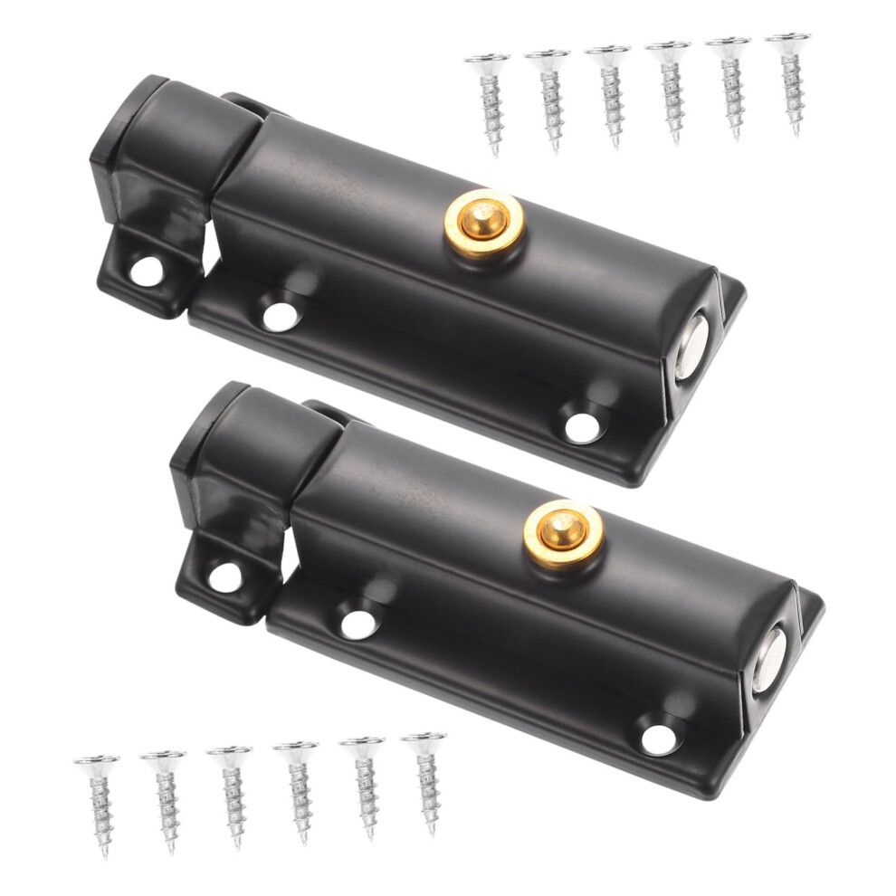 2Pcs Stainless Steel Door Latch Barrel Bolt Spring Pin Lock For Doors Gates And Sheds Easy Install 9771547872023