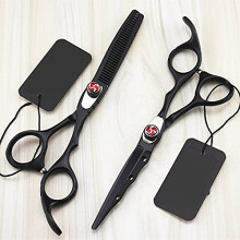 4 Color Professional Barber Hair Cutting Scissors Set, 6 Inch Stainless Steel Shears with Precision Blades