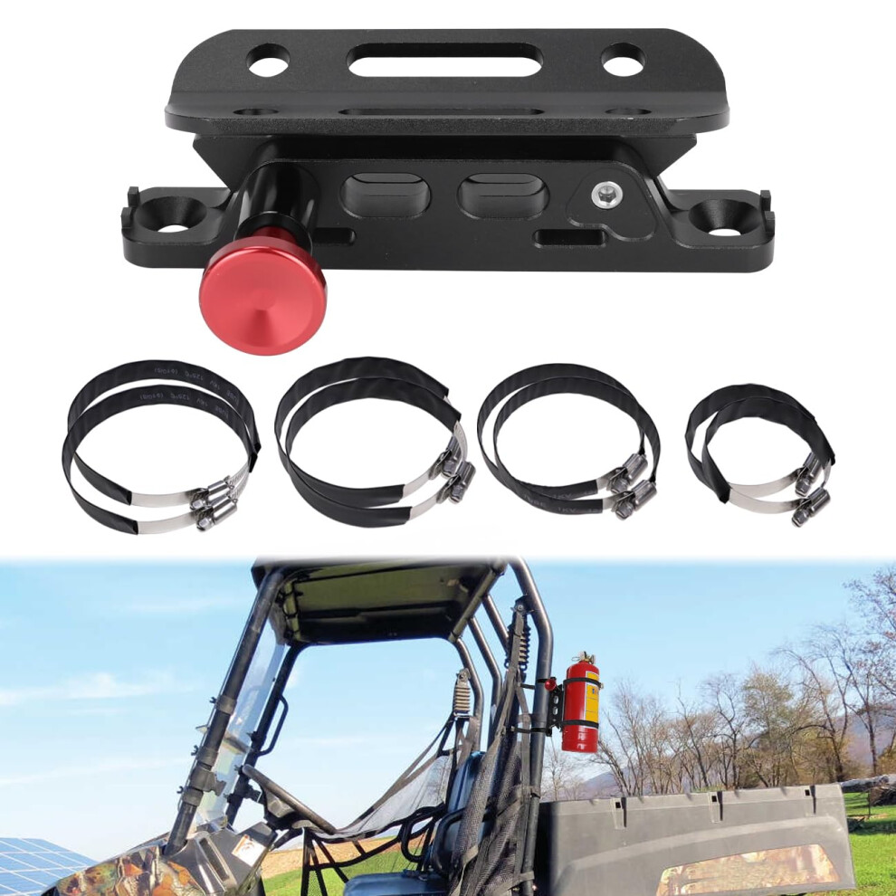 Adjustable Fire Extinguisher Mount Quickrelease Aluminum Holder For Jeep Wrangler Utv Polaris Rzr 9073542016243