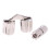 2 Pack 10mm Brass Concealed Cabinet Hinges, Silver Invisible Barrel Hinges, 180 Smooth Opening 4