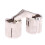 2 Pack 10mm Brass Concealed Cabinet Hinges, Silver Invisible Barrel Hinges, 180 Smooth Opening 5