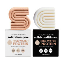 Rice Water Protein Shampoo and Conditioner Set for Hair Growth and Damage , Strengthening Vegan Duo – 2 Pack