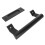 Black Double Sided Sliding Door Handle Universal 1