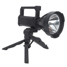 Super Bright Rechargeable LED Spotlight 200000 Lumens Waterproof Handheld Flashlight with Foldable Tripod for Camping Hunting Fishing