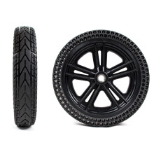 12 Inch Wheelchair Replacement Wheels, PU ExplosionProof Solid Tires, Honeycomb ShockAbsorbing Design, Durable Rear Wheels for Electric Wheelchairs
