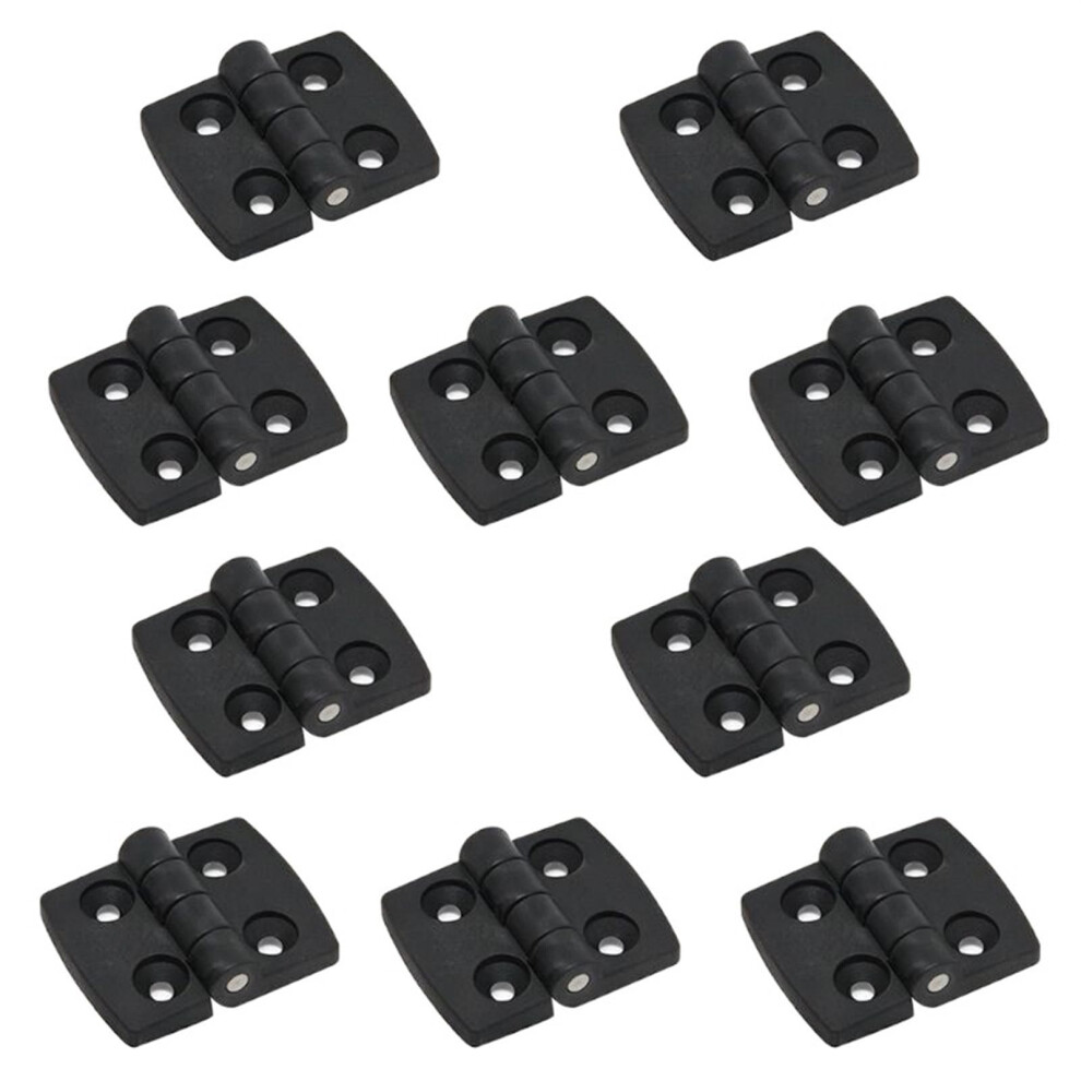10Pcs Black Plastic Butt Cabinet Hinges With Smooth Bearing For Drawer Jewellery Box Doors 9351714496018
