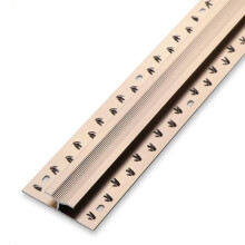 Aluminum Carpet Transition Strip Rose Gold 1.5m, Non Slip Floor Edge Trim for Smooth Carpet to Laminate Transition