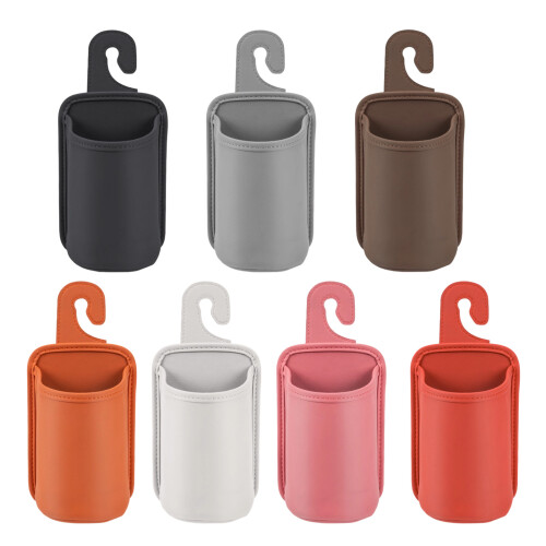Convenient Car Accessory PU Leather Back Seat Hook &-Orange 1