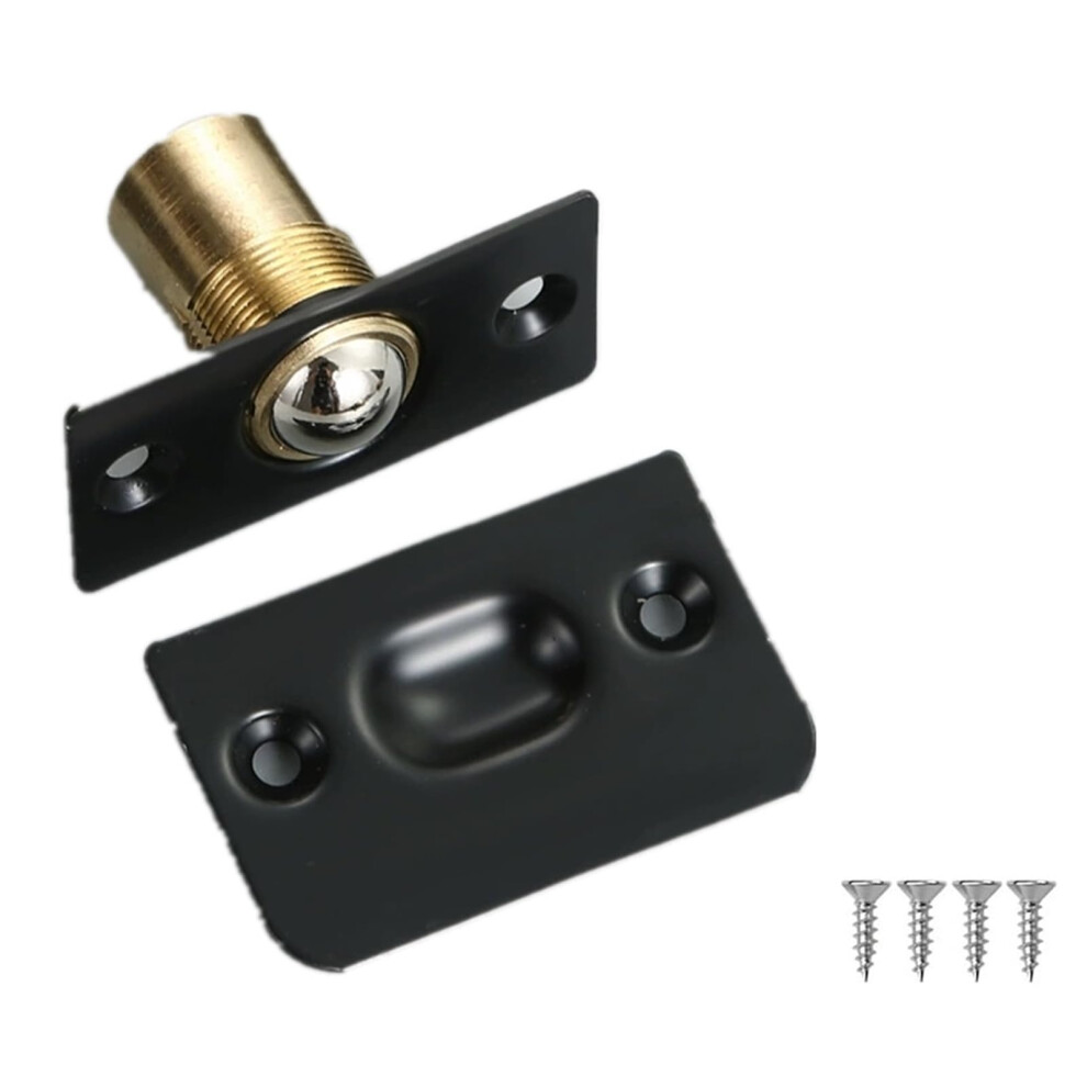 Adjustable Magnetic Door Catch For Closet, Concealed Cabinet Latch With Precision Lock, Black 9351714496070