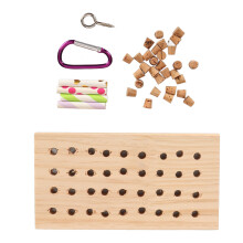 Parrot Foraging Toy - Wood Log Chew, 8x15 cm