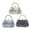 Stylish Glittering Beaded Evening Bag with Unique Shell-Silver 2