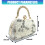 Stylish Glittering Beaded Evening Bag with Unique Shell-Black 4