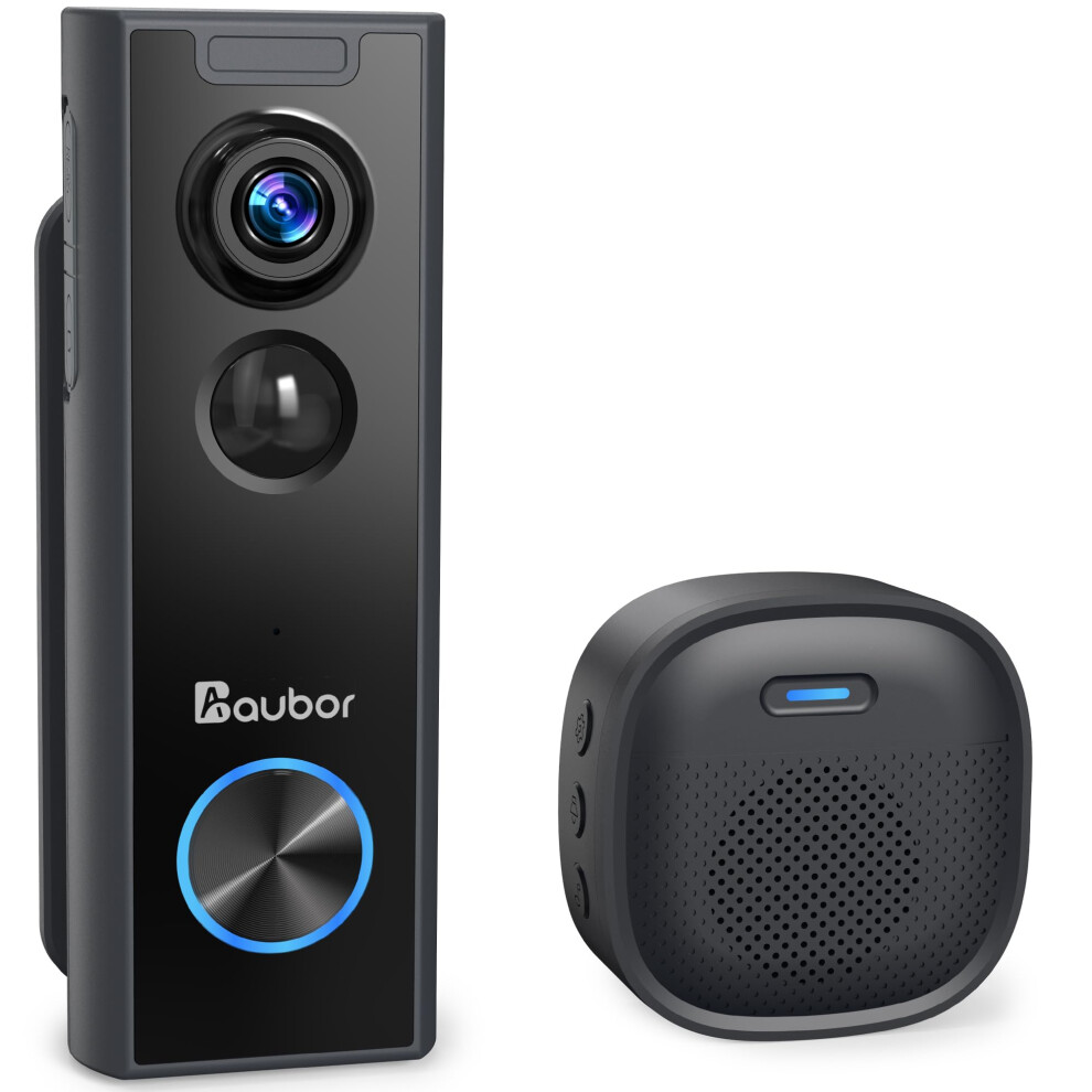 Wireless Video Doorbell With Chime, Hd View, Ai Motion Detection, Twoway Audio, Night Vision, Battery Powered, Works With Alexa And Google 9330225347668