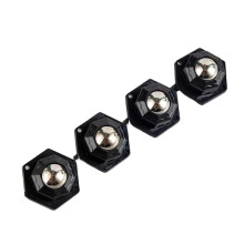 Heavy Duty Furniture Casters Wheels 200Kg Load Capacity, 360 Rotating Stainless Steel Self Adhesive Set of 4