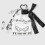 Elegant Black And White Piano Key Pattern Bowknot Keychain-B 4