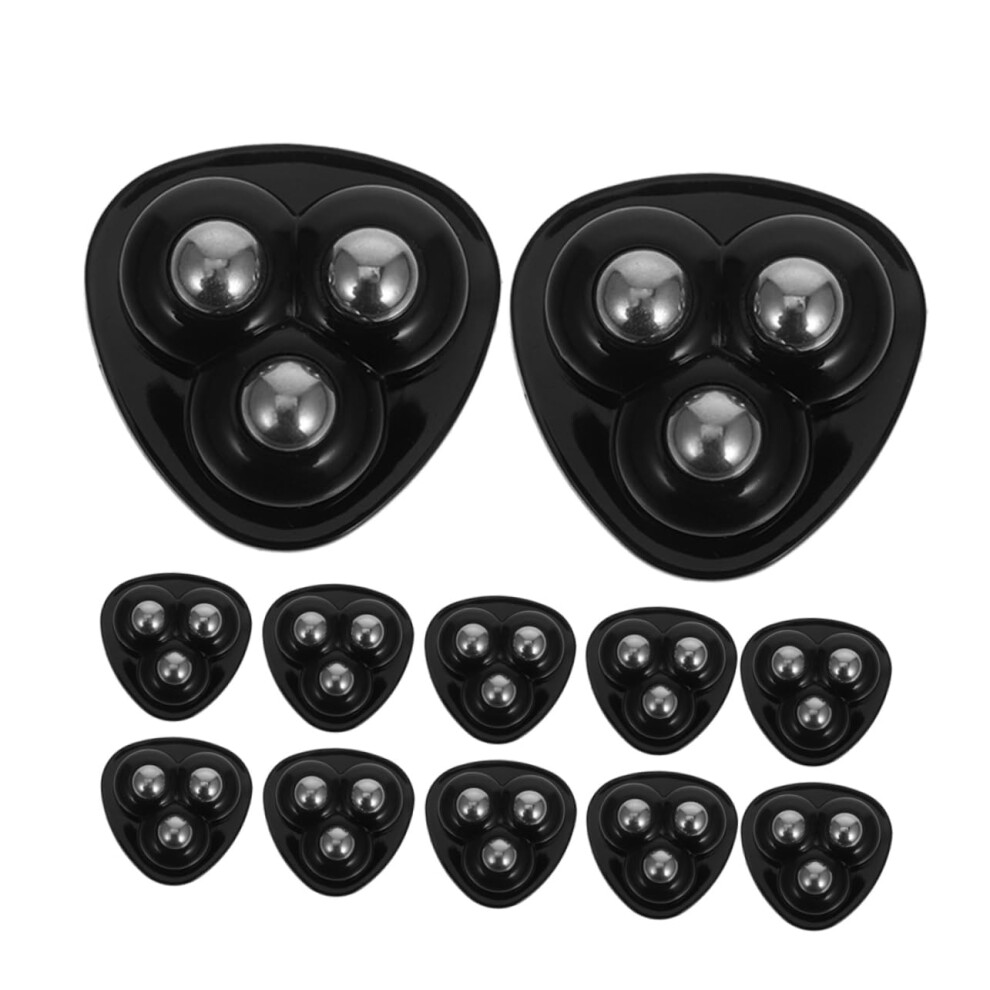 12Pcs Self Adhesive Caster Wheels 360 Swivel Rotation For Furniture Storage Boxes Smooth Mobility 9771547872467