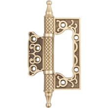 4 Inch Bronze Door Hinge with Silent Smooth Operation, European Retro Design, Coffee Copper Finish