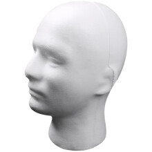 Foam Mannequin Head for Wig and Hat Display, Realistic Proportions Lightweight Styling Stand