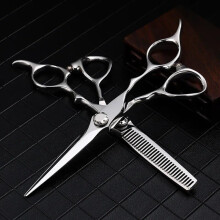 6 Inch Professional Hair Cutting Scissors with Precision Blades and Ergonomic Handle for Salon and Home Use