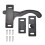 RV Screen Door Handle Replacement Right Hand Trailer Entry Hardware with Screws RustResistant 1